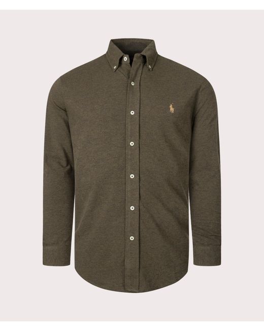 Polo Ralph Lauren Green Relaxed Fit Featherweight Mesh Shirt for men