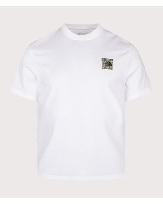 The North Face White Regular Fit Monte Graphic T-Shirt for men
