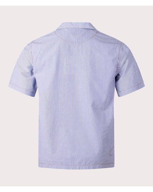 Universal Works Blue Overhead Shirt for men