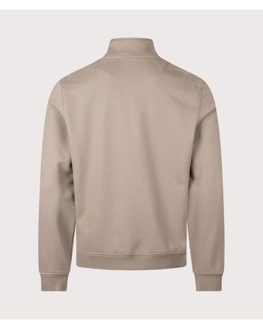 Belstaff Gray Regular Fit Quarter Zip Sweatshirt for men