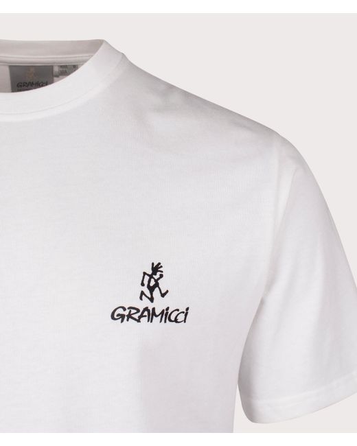 Gramicci White One Point Logo T-Shirt for men