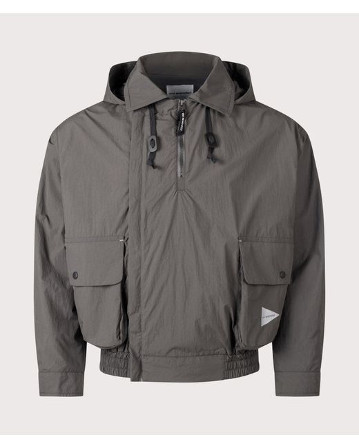 And Wander Gray Water Repellent Light Jacket 2 for men
