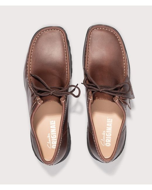Clarks Brown Walla Yukoner Shoes for men