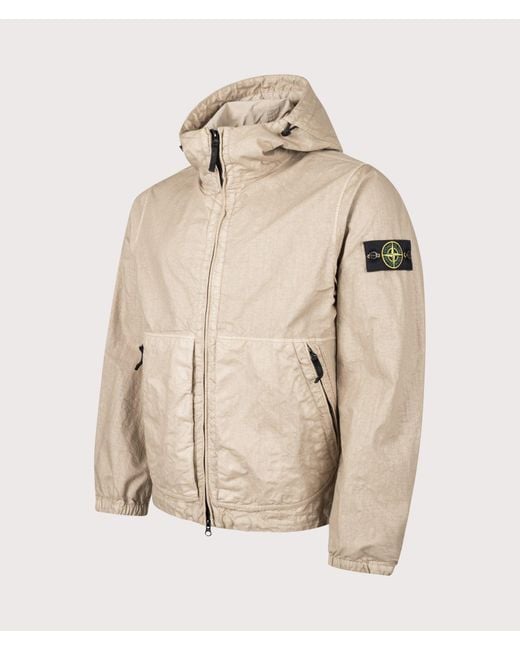 Stone Island Natural Organic-Look Nylon Panama-Tc Jacket for men