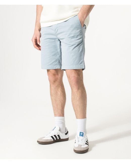 Boss Blue Slim Fit Chino Shorts for men