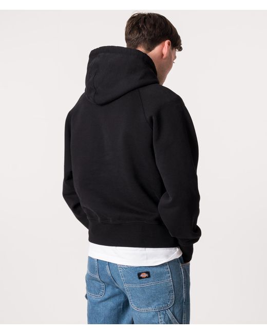AMI Black Contrast Adc Hoodie for men