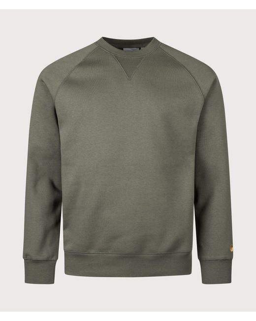 Carhartt Green Regular Fit Chase Sweatshirt for men