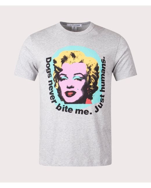Comme des Garçons Gray Slim Fit Marilyn T-shirt for men
