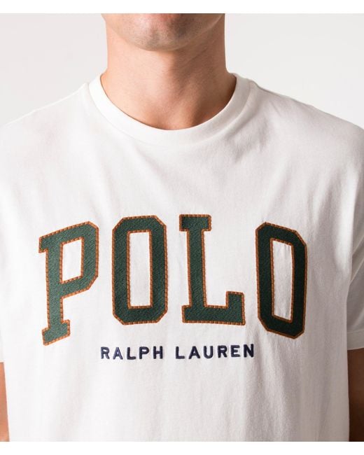 Polo Ralph Lauren Relaxed Fit Polo Logo T-shirt in White for Men | Lyst UK