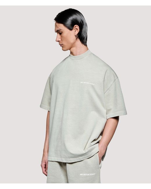 MKI Miyuki-Zoku Gray Box Fit Uniform T-Shirt for men