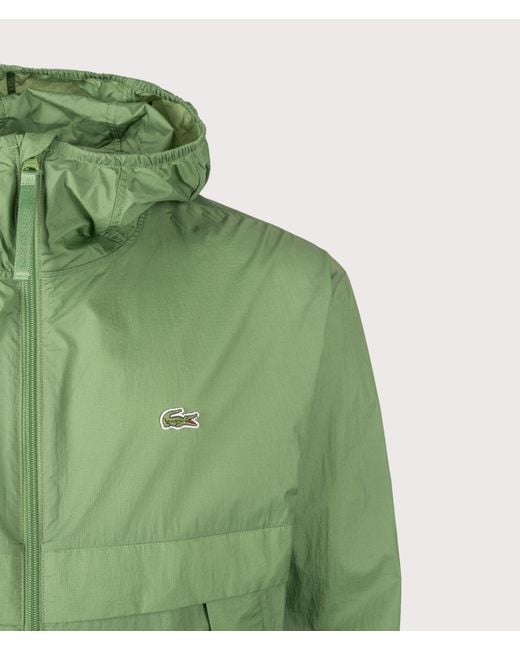 Lacoste Green Lightweight Packable Jacket for men