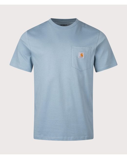 Carhartt Blue Regular Fit Pocket T-Shirt for men