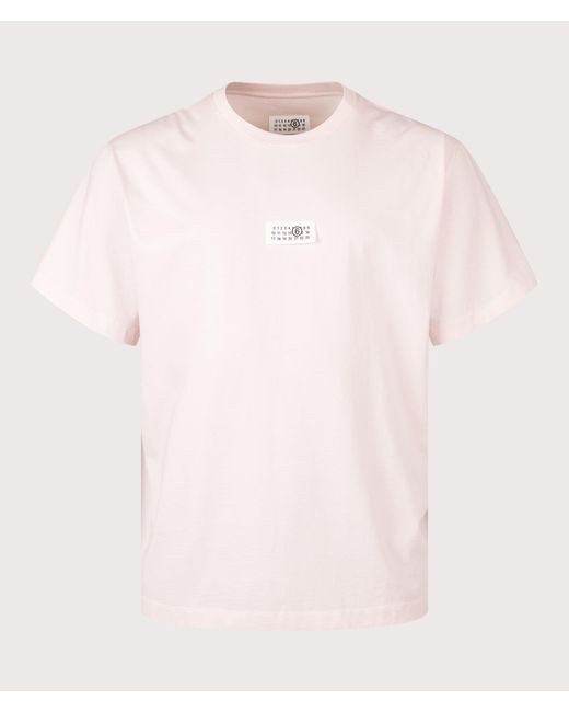 MM6 by Maison Margiela Pink Numeric Cotton T-Shirt for men