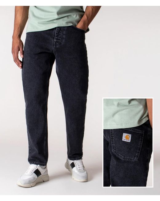 Carhartt Blue Relaxed Fit Newel Jeans for men