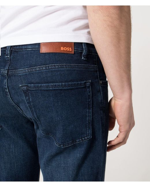 Boss Blue Regular Fit Re.maine Bc-c Jeans for men
