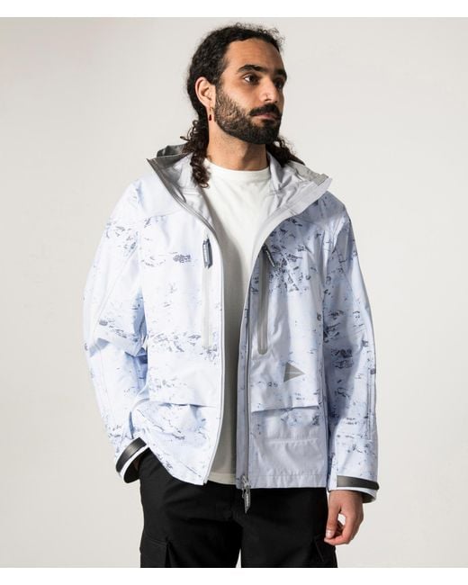 And Wander Blue Pertex Shield Rain Jacket for men