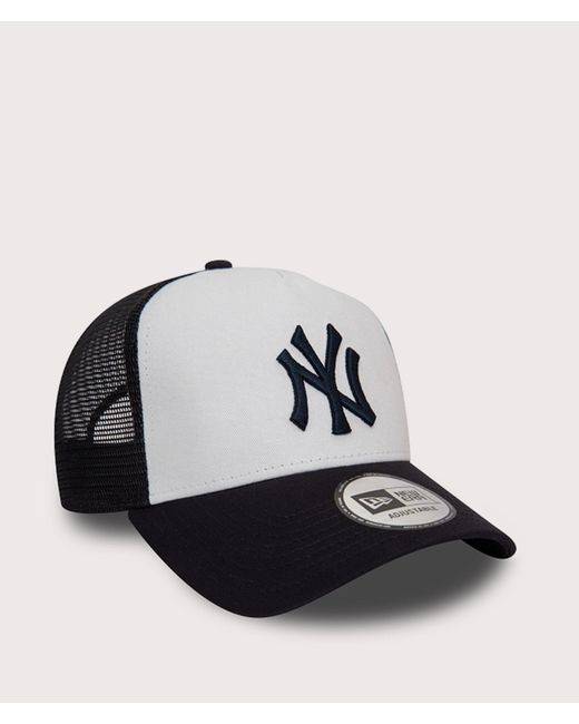 KTZ Black New York Yankees Team Colour Block Trucker Cap for men