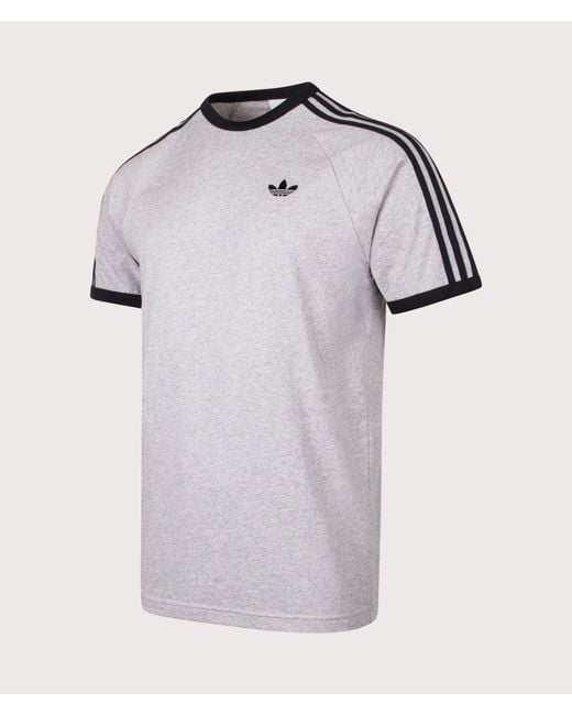Adidas Originals Blue 3 Stripes T-Shirt for men