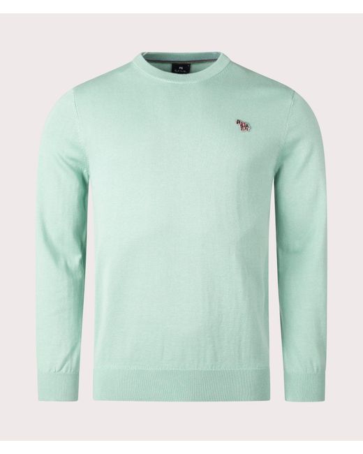 PS by Paul Smith Green Zebra Badge Knit Jumper for men