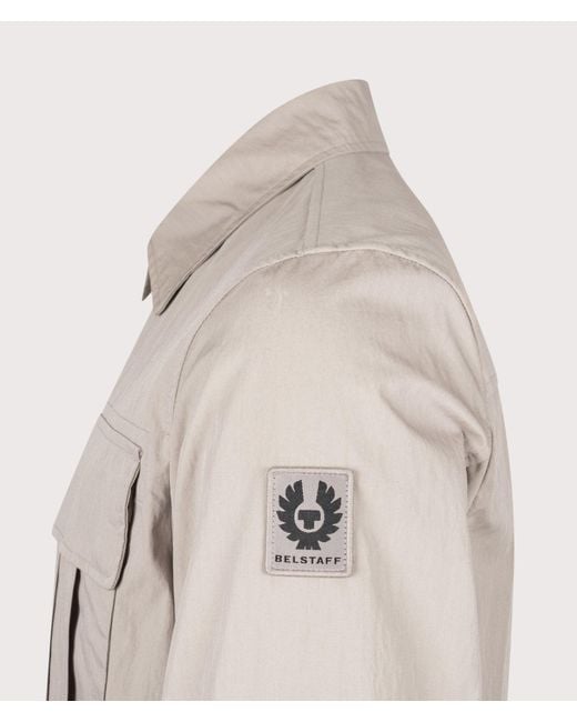 Belstaff Natural Regular Fit Cargo Overshirt for men