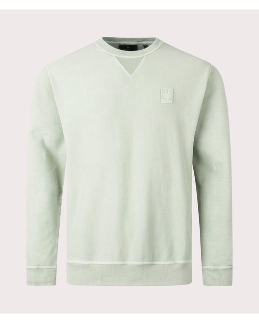Belstaff Green Mineral Outliner Sweatshirt for men