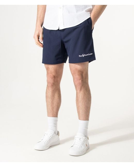 Polo Ralph Lauren Blue 5.75 Inch Traveler Classic Swim Trunks for men
