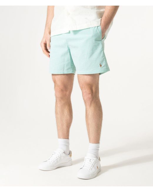 Polo Ralph Lauren Blue 5.75 Inch Traveler Classic Swim Trunks for men
