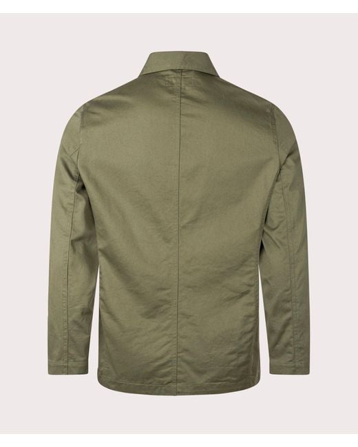 Universal Works Green Twill Bakers Jacket for men