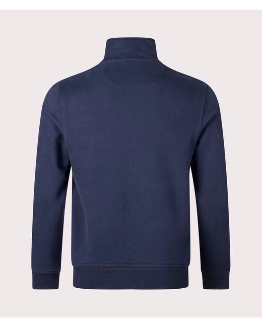 Belstaff Blue Quarter Zip Sweatshirt for men