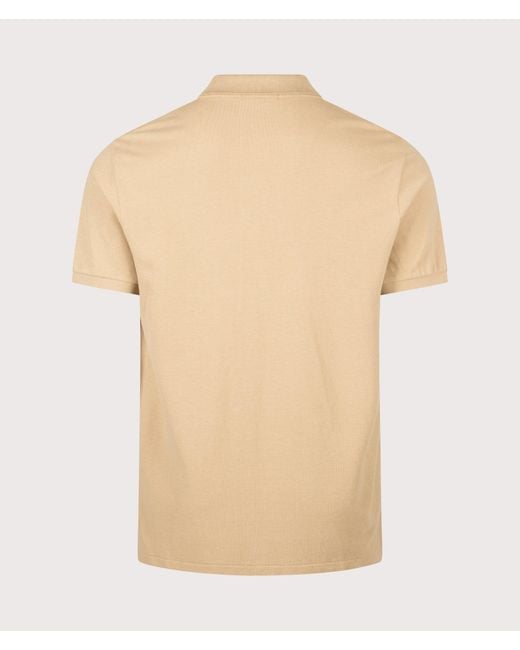 Polo Ralph Lauren Natural Custom Slim Fit Mesh Polo Shirt for men
