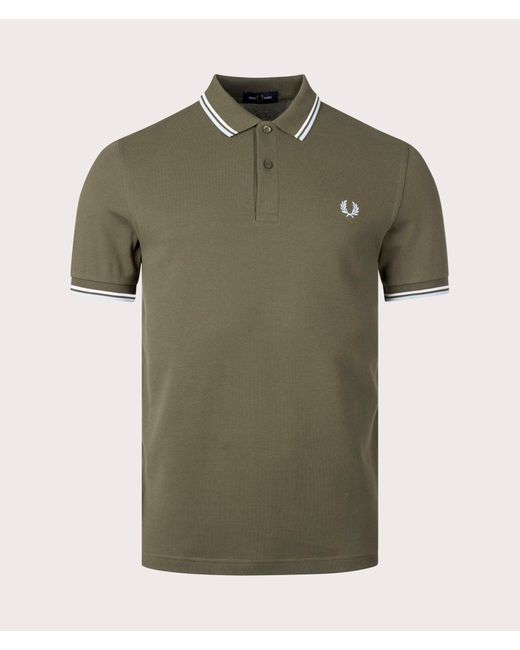 Fred Perry Green Twin Tipped Shirt for men