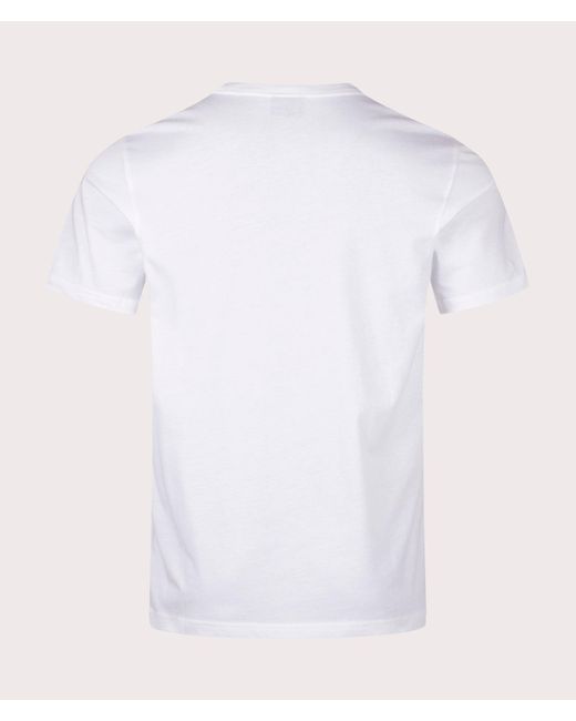 Paul Smith White Animal &#039;Spray Cans&#039; Print T-Shirt for men