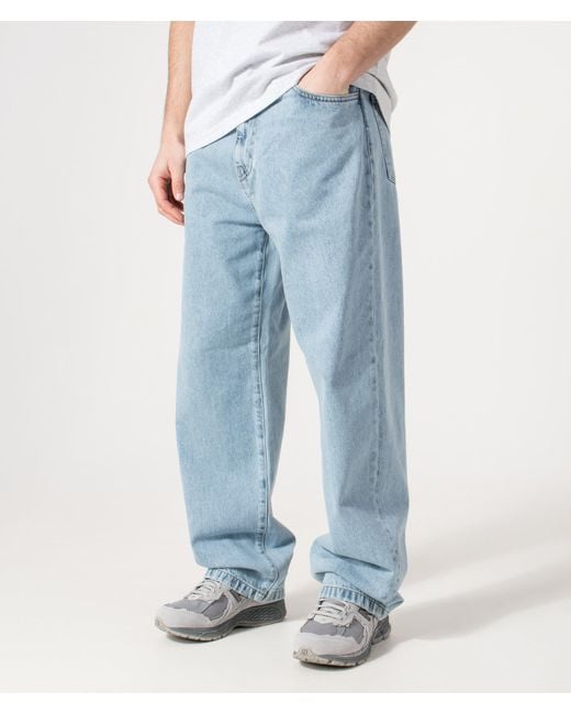 Carhartt Blue Loose Tapered Fit Landon Jeans for men