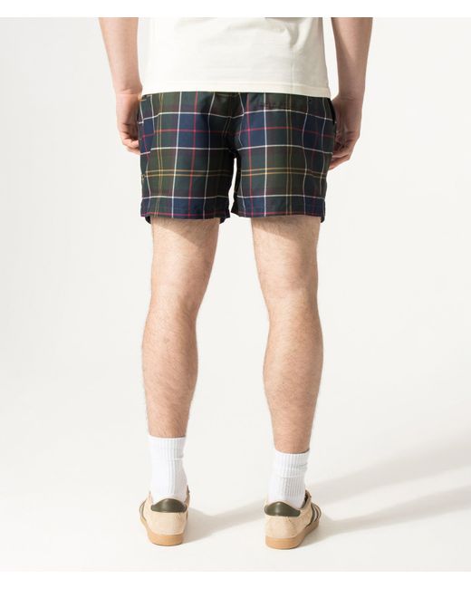 Barbour Blue Tartan Swim Shorts for men