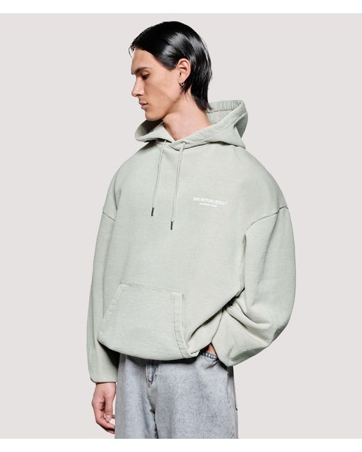 MKI Miyuki-Zoku Gray Box Fit Design Studio Hoodie for men