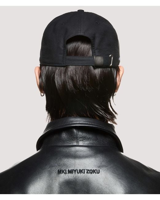 MKI Miyuki-Zoku Black 6 Panel Cap for men