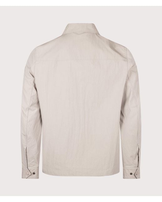 Belstaff Natural Regular Fit Cargo Overshirt for men