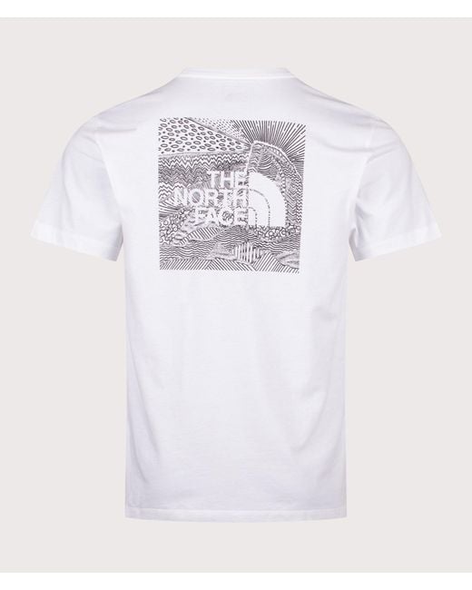 The North Face White Regular Fit Nse Box Celebration T-Shirt for men