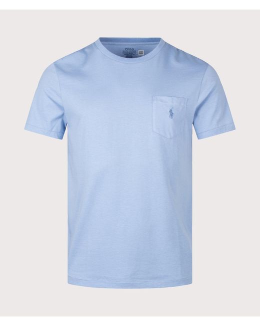 Polo Ralph Lauren Blue Custom Slim Fit Pocket T-Shirt for men