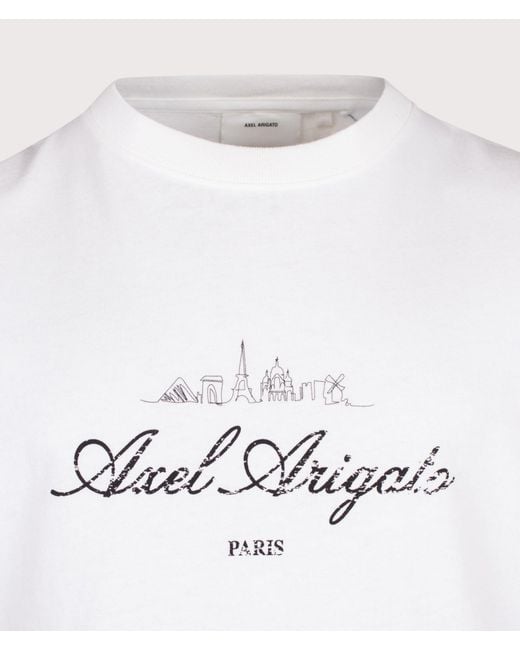 Axel Arigato White Oversized Fit Paris Sky T-Shirt for men