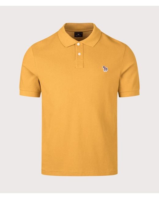 Paul Smith Orange Regular Fit Zebra Polo Shirt for men