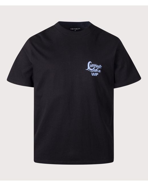Carhartt Black Loose Fit Waves T-Shirt for men