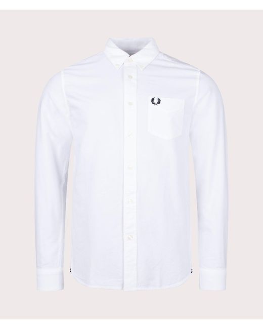 Fred Perry White Oxford Shirt for men