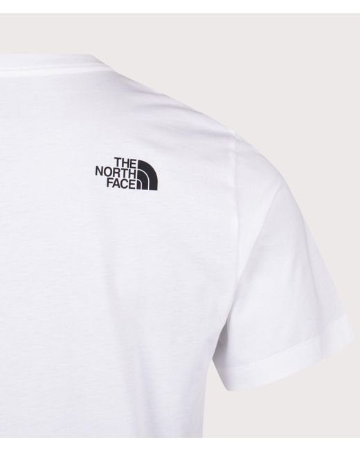 The North Face White Regular Fit Evolution Box Half Dome T-Shirt for men
