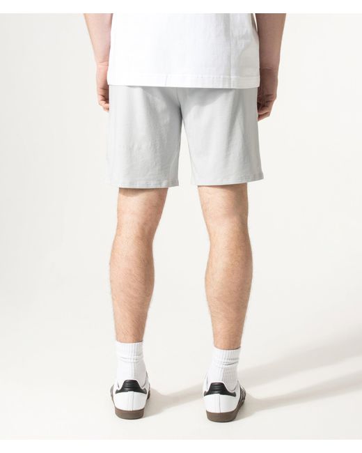 Boss White Regular Fit Unique Lounge Shorts for men