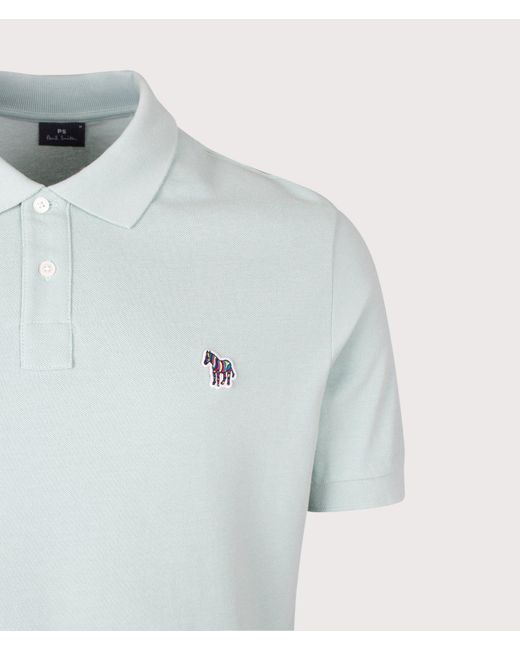 Paul Smith Blue Regular Fit Zebra Polo Shirt for men