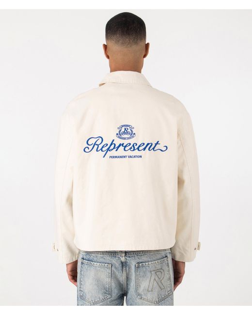 Represent White Permanent Vacation Smart Jacket for men