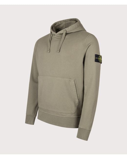 Stone Island Natural Organic Cotton Fleece Hoodie for men