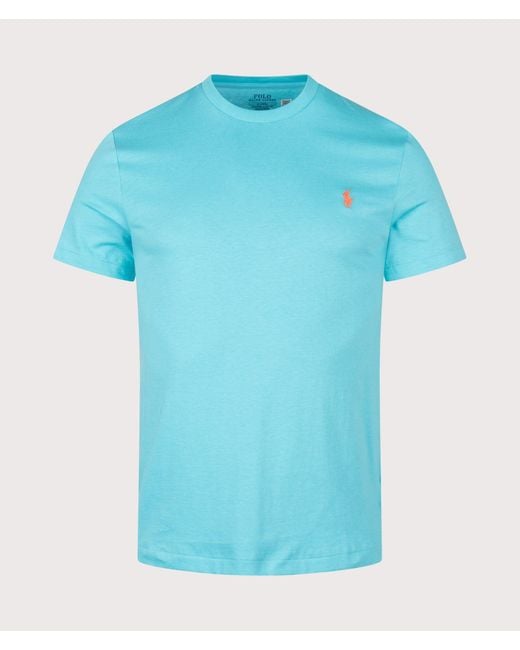 Polo Ralph Lauren Blue Custom Slim Fit Jersey T-Shirt for men