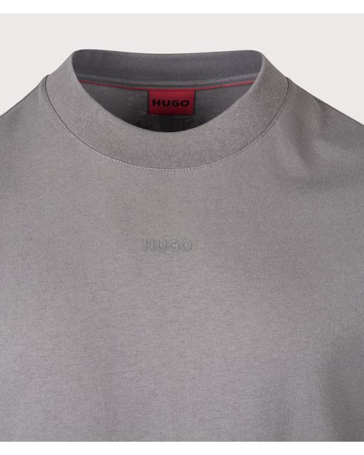 HUGO Gray Relxed Fit Dapolino T-Shirt for men